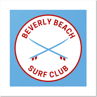 Vintage Beverly Beach Florida Surf Club Posters and Art